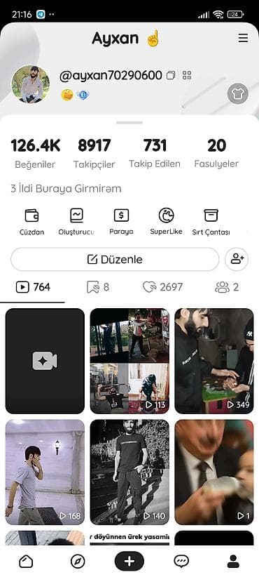 Xidmət: Sosial şəbəkə hesabının idarə edilməsi və kontent istehsalı