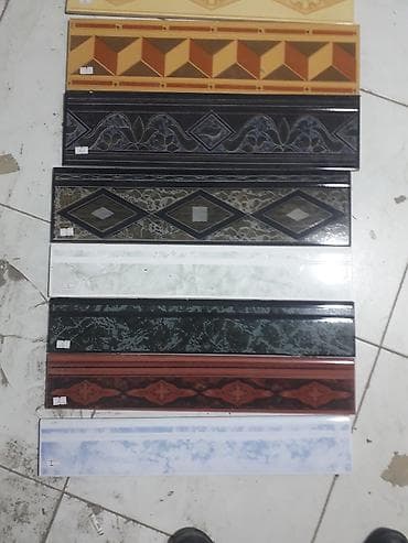 boru: Dekorativ seramik bordür/plintus zolaqları - Məhsul növü: Divar və — 2