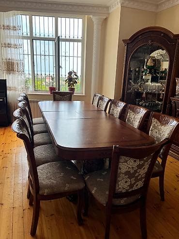 Açılan, Oval masa, 8 stul lalafo.az -da Açılan, Oval masa, 8 stul