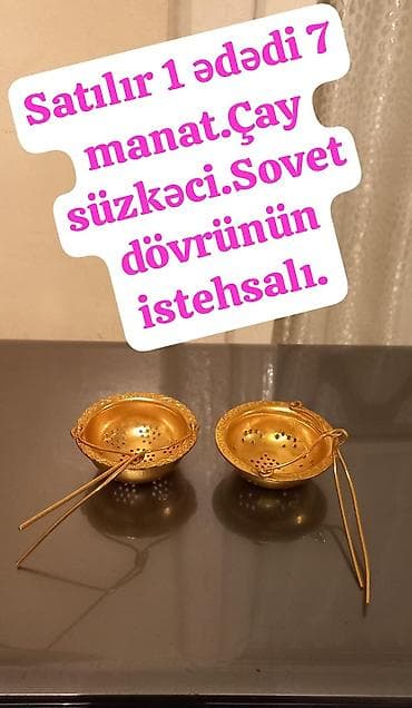 - Sovet istehsalı çay süzgəci – metaldan, qapaqlı kasa formasında lalafo.az -da - Sovet istehsalı çay süzgəci – metaldan, qapaqlı kasa formasında