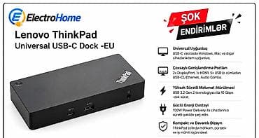 Lenovo ThinkPad Universal USB-C Dock - EU Bir kabel ilə bütün iş — 1