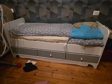 komputer setup: Çoxfunksiyalı Transformator Beşik / Çarpayı və Yazı Masası Dəsti — 1