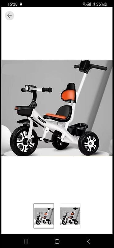 Велосипеды: Uşaq üçtəkərli velosipedi – idarəetmə tutacaqlı model Xüsusiyyətlər — 2