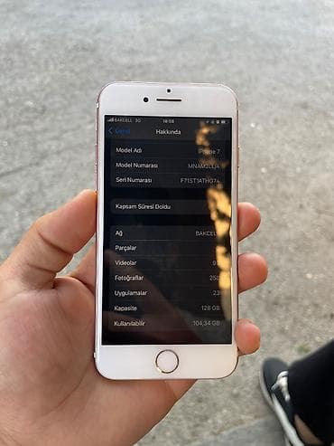 IPhone 7, 128 GB, Rose Gold, Barmaq izi — 3