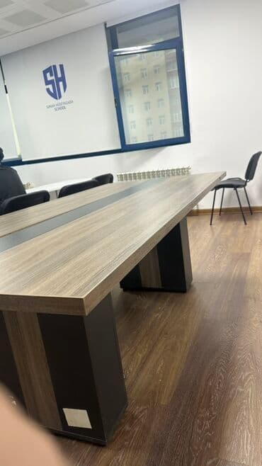 стол для конференций: Dördbucaq masa, Siyirməsiz, Teksturalı laminat — 8