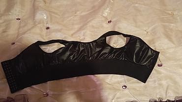 Qara rəngli qadın idman/top yığıcı bralet - Model: Ön hissədə