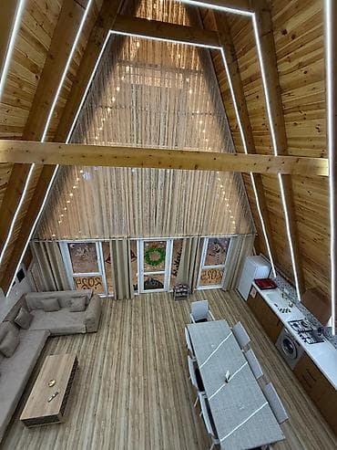 ipoteka evler gence: A‑Frame tipli modern istirahət evi - Memarlıq: Üçbucaq formalı — 9