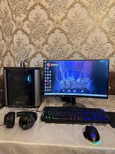 apo ses sistemi: Gaming PC komplekti Tərkib: - Sistem bloku: Thermaltake korpus, şüşə — 3