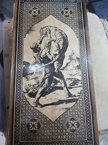 Спортивные игры: + 3 azn das ve zerler Ağacdan hazırlanmış qravürlü nərd/şamtaxta dəsti — 8