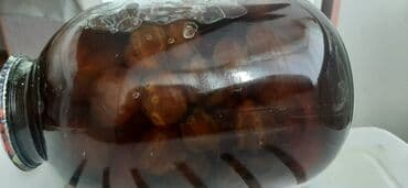 Təbii xurmalı şərbət/kompot – 3 litrlik şüşə bankada. - Tərkib: bütöv