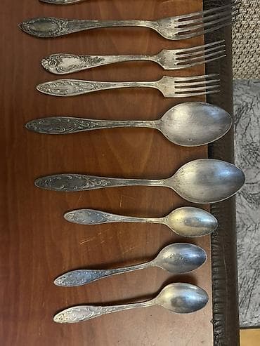 qum adasi: Kolleksiya dəsti – klassik naxışlı süfrə alətləri Tərkibi: - 6 ədəd — 2