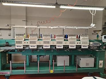 komputer setup: Çoxbaşlı sənaye naxış tikiş maşını – Dynamic/Richpeace - 8 başlı — 2