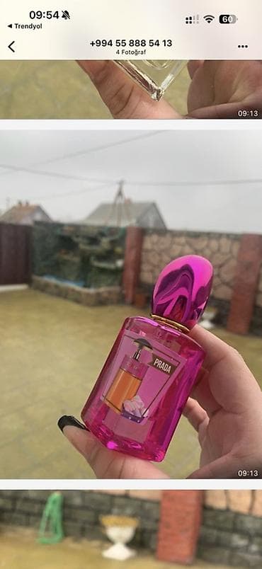 qizil mirvari: Məhsul: Qadın ətiri (şirin-çiçək notları) - Şüşə: Çəhrayı rəngli — 2