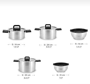 keci pendiri: Qazan, rəng - Gümüşü, Paslanmayan polad, Karaca — 3