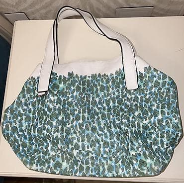 canta mango: Məhsul: Çiyin çantası - Dizayn: Ağ üst hissə və tutacaqlar, gövdədə — 2