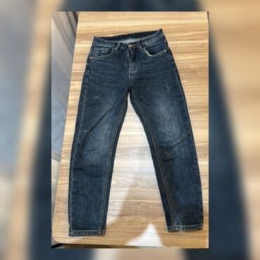 kişi ucun klassik qara kostyum: Cins şalvar, L — 3