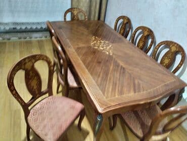 fırlanan stollar: İşlənmiş, Masa və oturacaqlar, Komod, Jurnal masası, Kredit yoxdur — 15