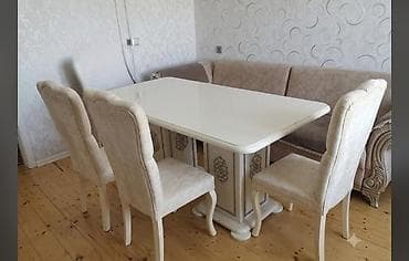Masa desti 3 stul daxil satilir. *Qiymeti 150 Azn.* Unvan