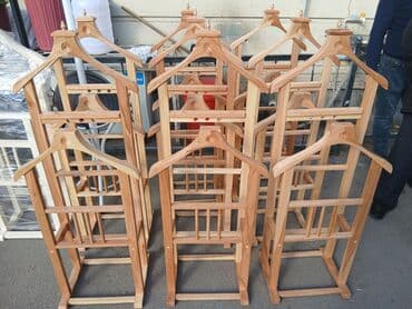 вешалка настенная в прихожую белая: Bu, paltarların səliqəli saxlanması üçün nəzərdə tutulmuş taxta — 2