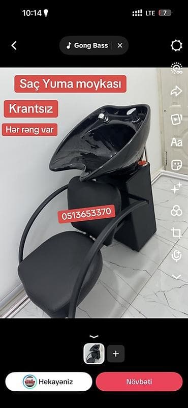 divan krislo: Yeni, Saç yuyulması kreslosu — 1