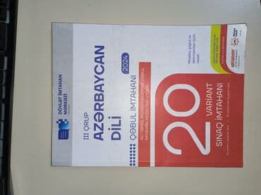 Azərbaycan dili 3 qrup 20 sinaq Kitab təzə kimidir içi yazilmayib
