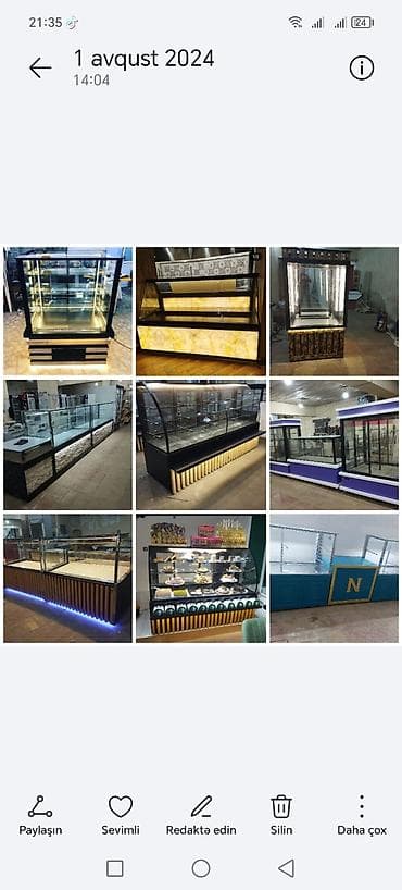 Dərin dondurucular: Vitrin soyuducular və satış vitrinləri – restoran, kafe, şirniyyat və — 1