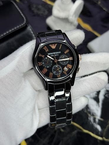 Новый, Наручные часы, Emporio Armani, цвет - Черный — 2