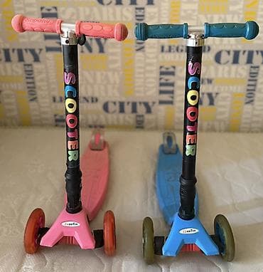 scooter samokatlar: TECİLİ 2 samokat 20 azn!!! Uşaq skuterləri – 3 təkərli model - — 1