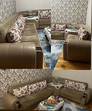Künc divan Satılır 350₼ Heç bir problemi yoxdur Açılır baza var Ölçü