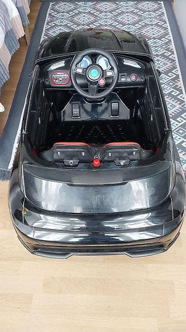 uşağ maşını: Uşaq üçün elektrikli minik maşını – model 6688 - Korpus: qara rəngli — 3