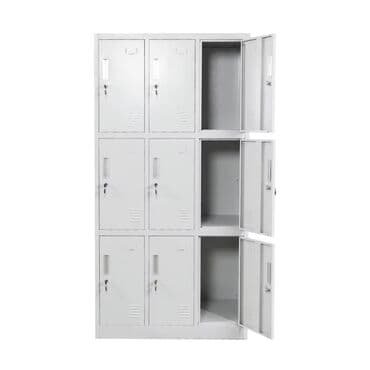 шкаф для документов с замком: Metall şkaf – 9 bölməli kilidli locker - Material: qalın metal — 1