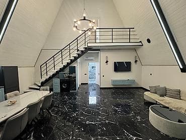 kub.az menziller: A-frame (üçbucaq formalı) dizayna malik bağı evi – geniş həyət və — 7