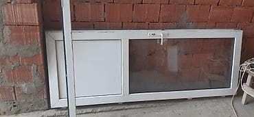 PVC qapı və pəncərə dəsti. Ölçü qapının eni cərcivəylə bir yerde 90 — 2