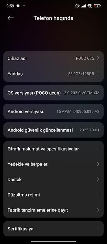 pocophone: Poco C75, 128 GB — 1