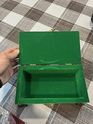 sandiq sekilleri: Əl işi taxta zərgərlik/qutu - Material: ağac - Üzərində əl ilə — 3