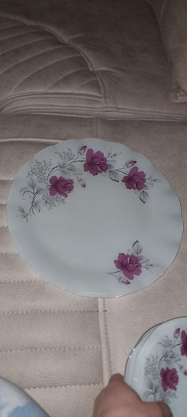 salat qabı: Nahar dəsti, rəng - Ağ, Şüşə, 6 nəfərlik — 2