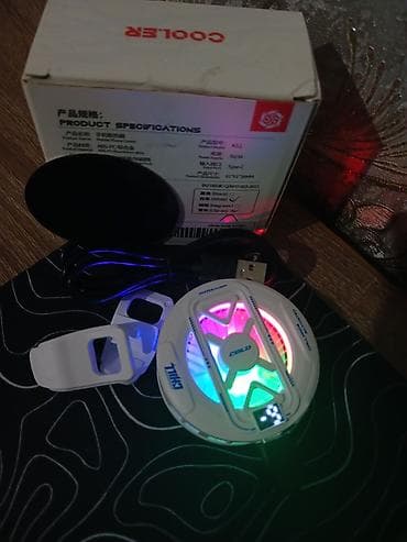 soyuducu beko: RGB işıqlı mobil telefon soyuducusu (OYUNÇULAR ÜÇÜN) Xüsusiyyətlər: - — 1