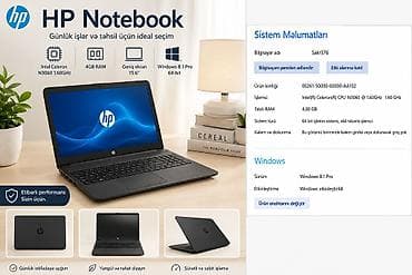 HP Notebook – gündəlik iş və təhsil üçün ideal seçim Əsas