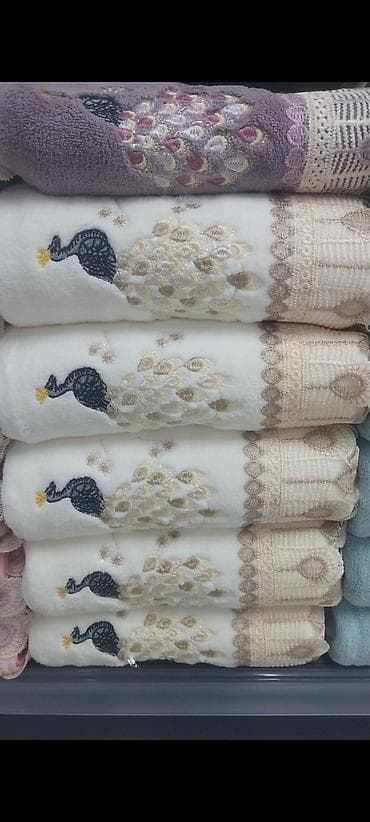 hamam aynasi: Hamam üçün rəng - Ağ Pambıq Dəsmal — 1