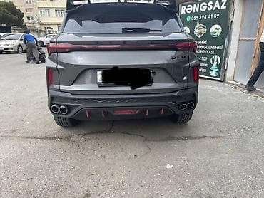 Geely Coolray üçün arxa bamper alt difüzor (orijinal üslub). çat var