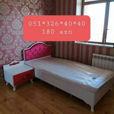 Çarpayılar: Yeni, Təknəfərlik çarpayı, Bazalı, Matrassız, Siyirməsiz, Azərbaycan — 6