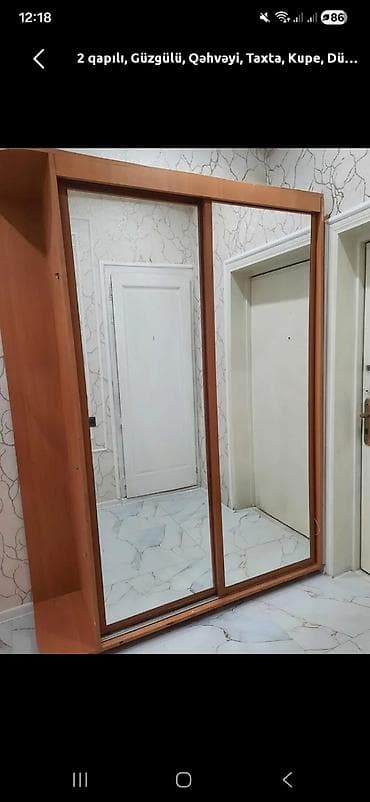 darvaza ustu dam: Paltar dolabi hec bir problemi yoxdu boz 50 m digeri 65 m — 2