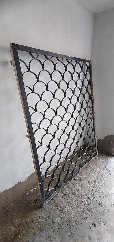 10x10 profil: Dəmir pəncərə barmaqlığı - Material: qalın metal profildən — 2