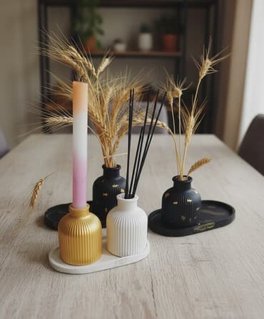 yevlax qab qacaq instagram: Dekorativ set – minimalistik ev aksessuarları Tərkib: - Rezin — 2