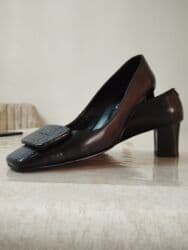 derihan ayakkabı: Tuflilər, Ölçü: 38, rəng - Qara, İşlənmiş — 5