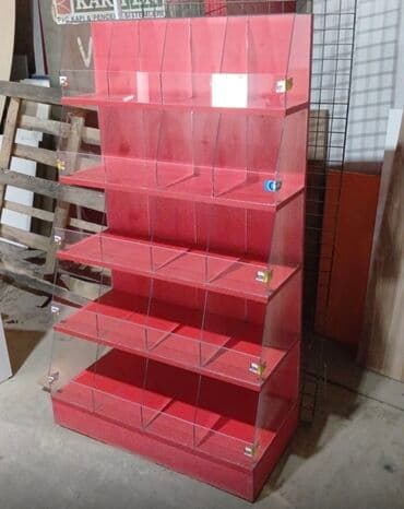 Akril vitrin stendi – mağaza və ictimai məkanlar üçün - Material