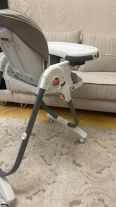 Uşaq dünyası: Uşaq yemək stulu – kidilo Xüsusiyyətlər: - 2qat tepsi: ağ və tünd boz — 6