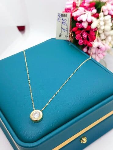 1 qram qızılın qiyməti 2024 750: Boyunbağı, Sarı qızıl, 585 Əyar — 3