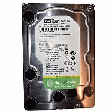 ssd disc: Daxili Sərt disk (HDD) Western Digital (WD), 4 TB, 7200 RPM, 3.5", İşlənmiş — 2