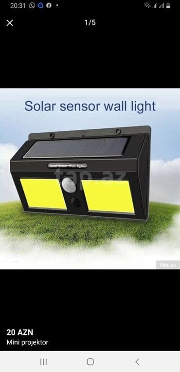 mini projektor: Günəş batareyali projektor projektor прожектор 🔹️led i̇şiqli mi̇ni̇ — 4